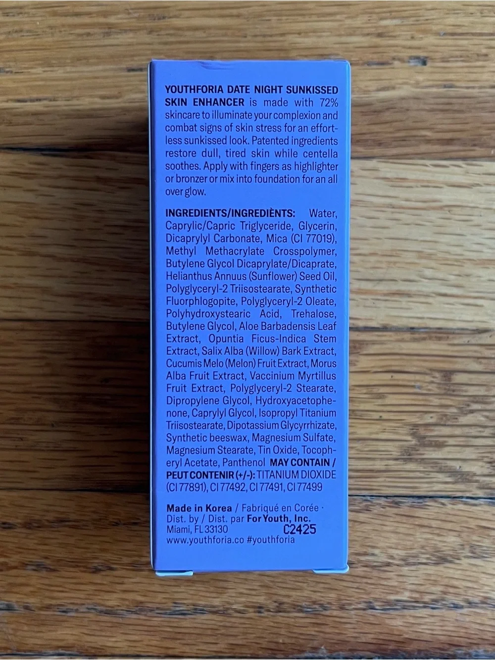 NIB Youth Foria Date Night Sunkissed Liquid Skin Enhancer  in Radient
